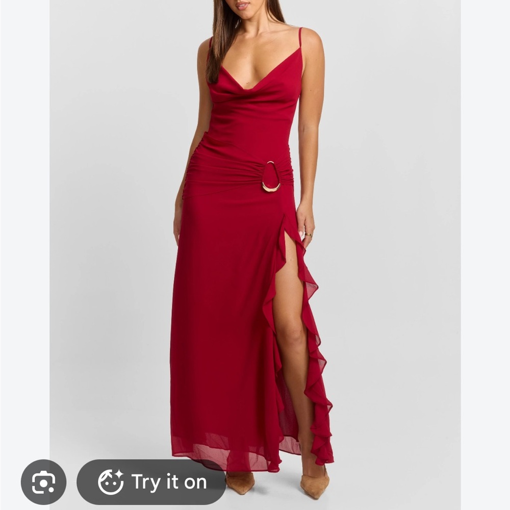 Sasha Therese Odette Maxi Dress in Red